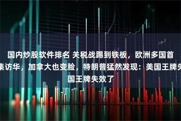 国内炒股软件排名 关税战踢到铁板，欧洲多国首脑密集访华，加拿大也变脸，特朗普猛然发现：美国王牌失效了